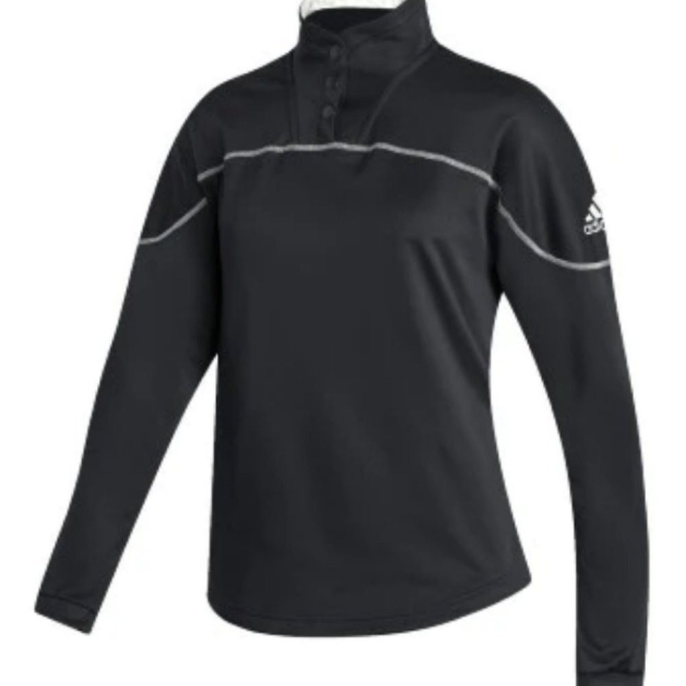 adidas Women's Stadium 1/4 Snap Long Sleeve Shirt